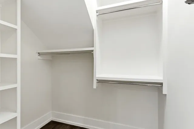 a close view of closet