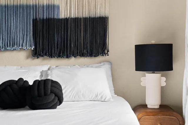 a living room with a couch and a flat screen tv