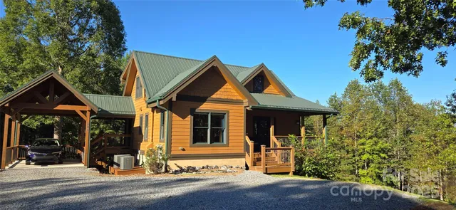 front view of a house with a porch