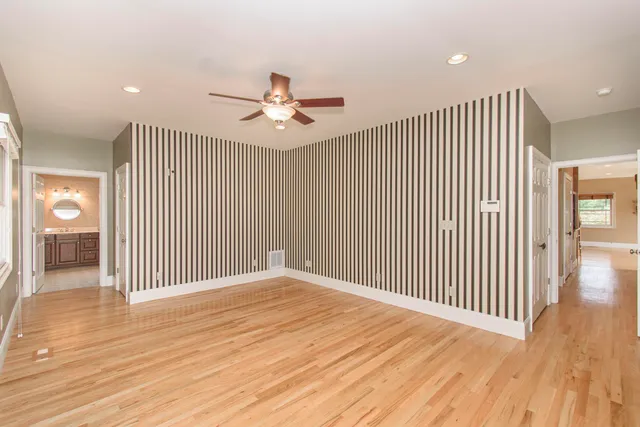 a view of hallway with closet