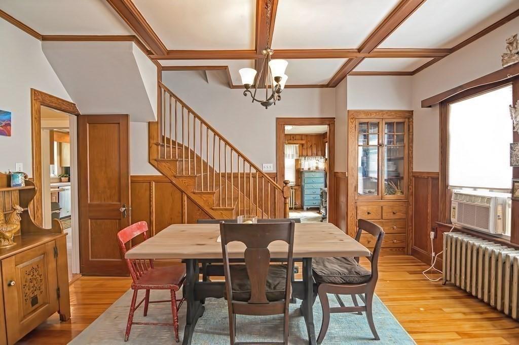 158 Union Street Randolph, MA 02368 - Photo 22 of 41 a view of a dining room with furniture window and wooden floor