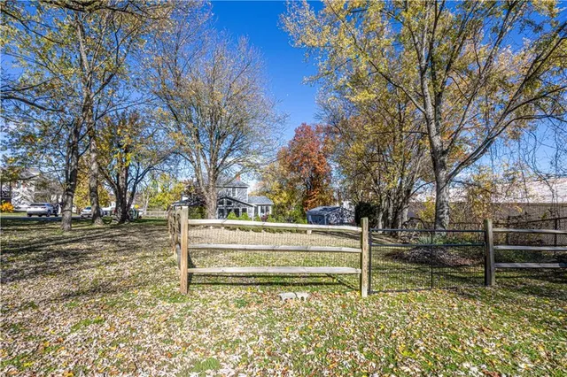 a view of park on side of a road
