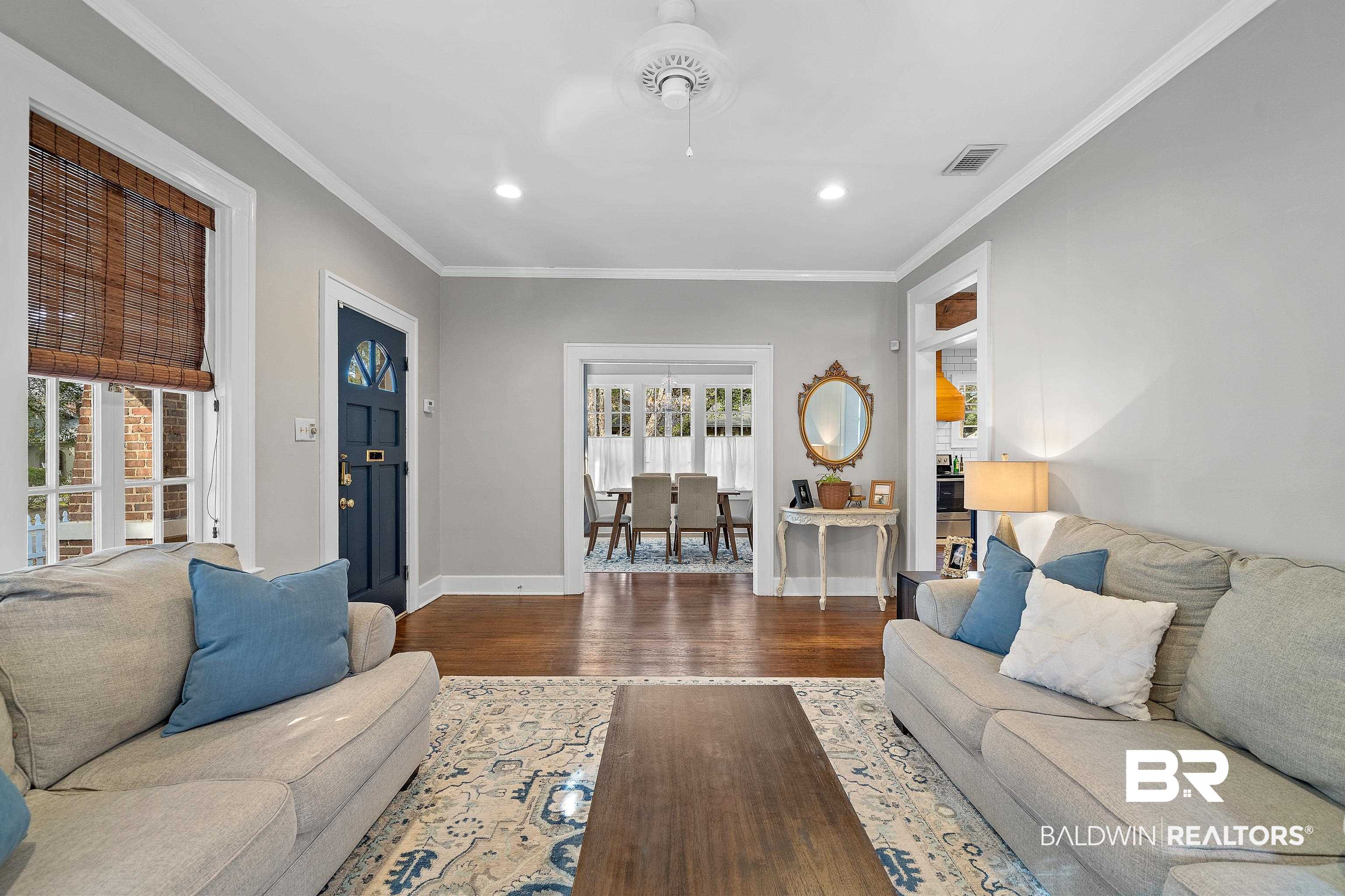 111 Macy Place Mobile, AL 36604 - Photo 7 of 35 Living Room looking to the foyer