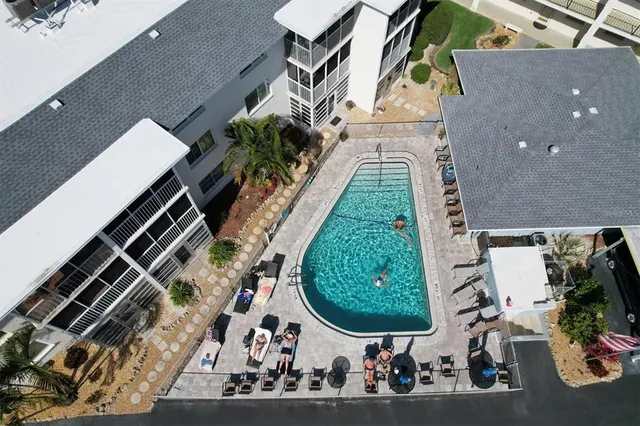 an aerial view of a city