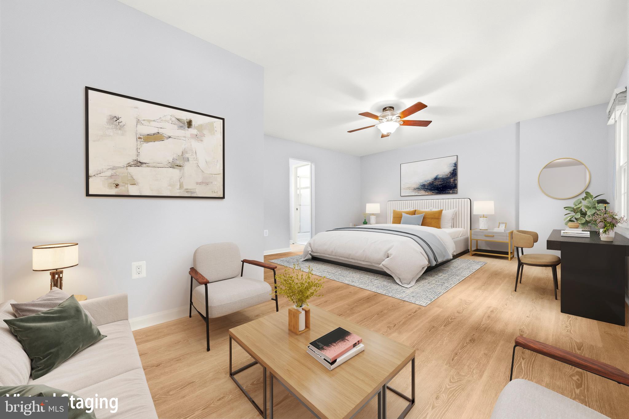 11720 Putting Green Court Reston, VA 20191 - Photo 33 of 63 Virtually Staged Primary Bedroom with Sitting area