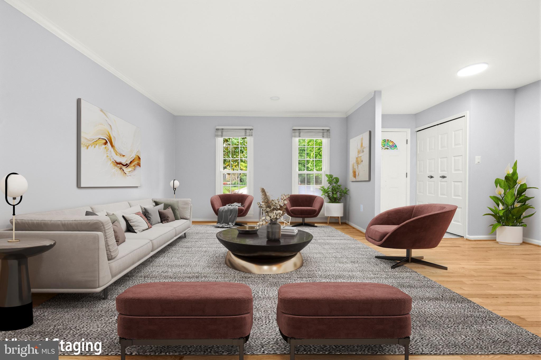 11720 Putting Green Court Reston, VA 20191 - Photo 5 of 63 Virtually Staged Living Room