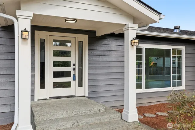 a view of front door of a house