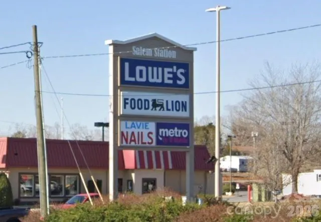 a sign on the side of a building