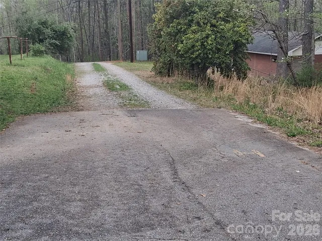 a road view of a house