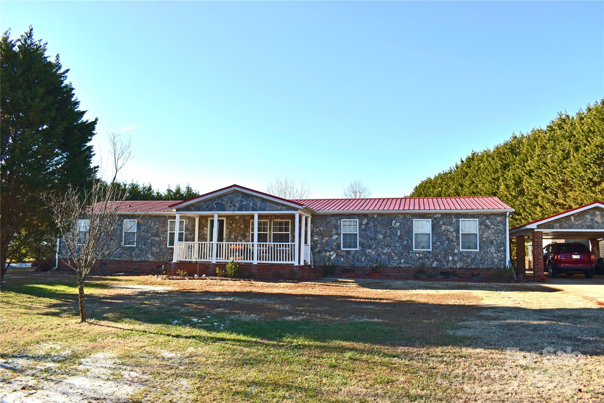 1590 George Brown Road Crouse, NC 28033 - Photo 1 of 47 a view of a house with swimming pool and a yard