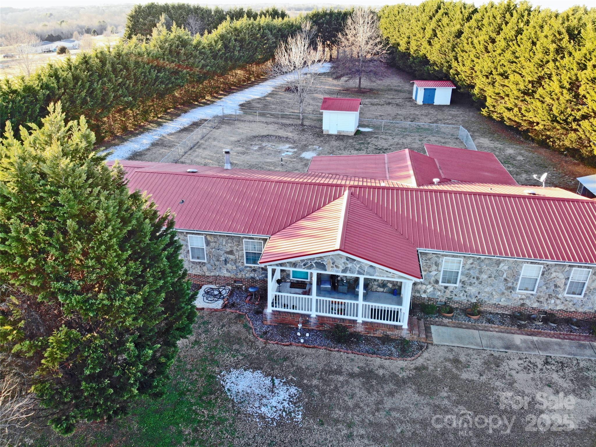 1590 George Brown Road Crouse, NC 28033 - Photo 43 of 47 a front view of a house with a yard