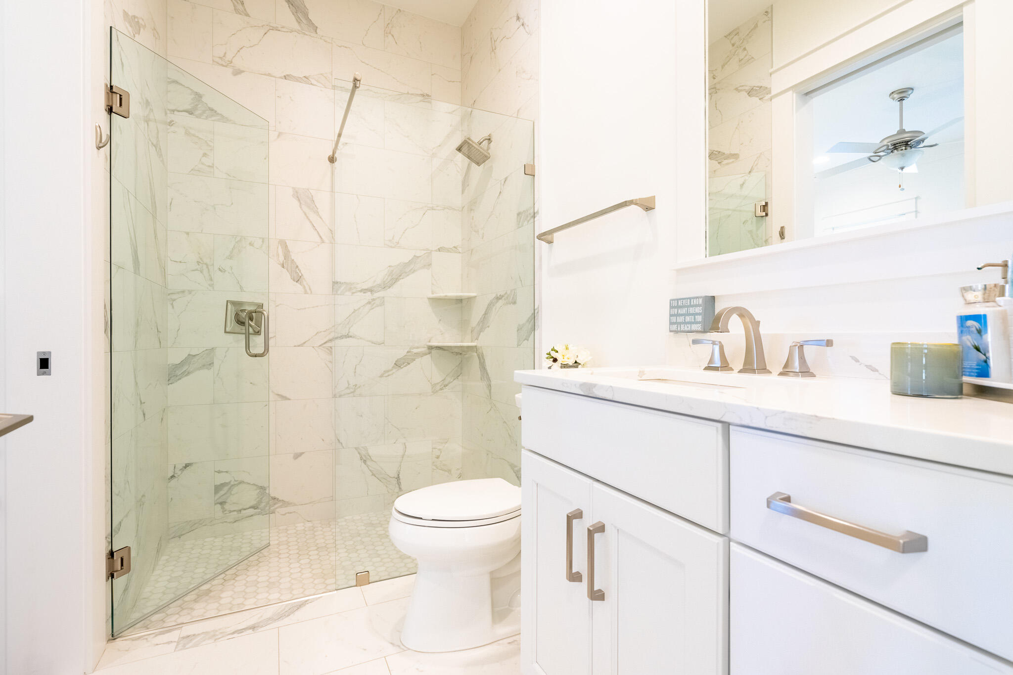 229 Sandchase Circle Inlet Beach, FL 32461 - Photo 24 of 61 a bathroom with a sink a toilet and shower