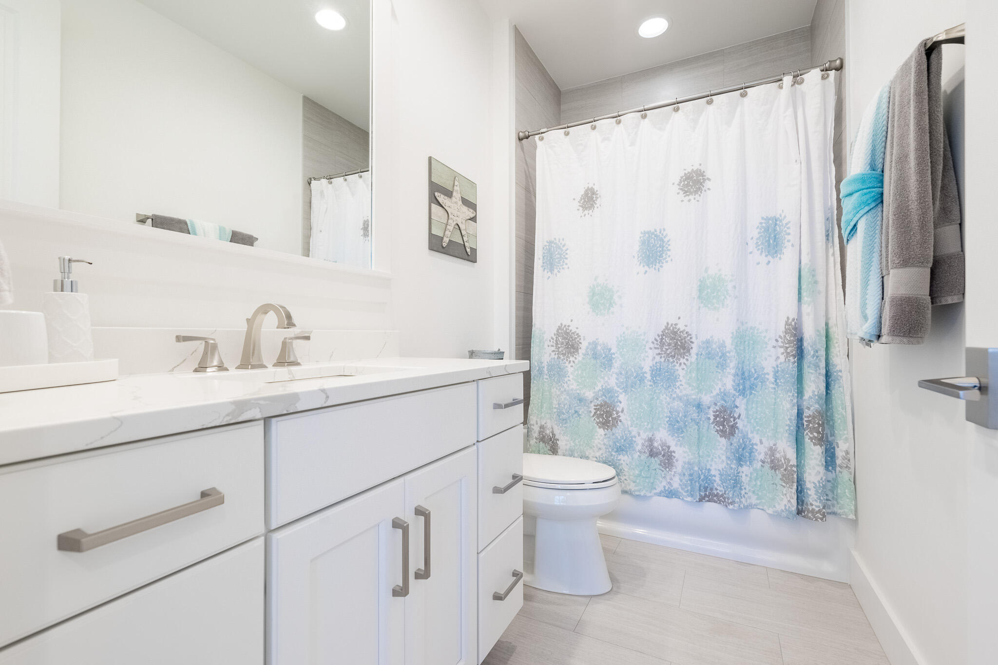 229 Sandchase Circle Inlet Beach, FL 32461 - Photo 31 of 61 a bathroom with a sink a toilet and shower