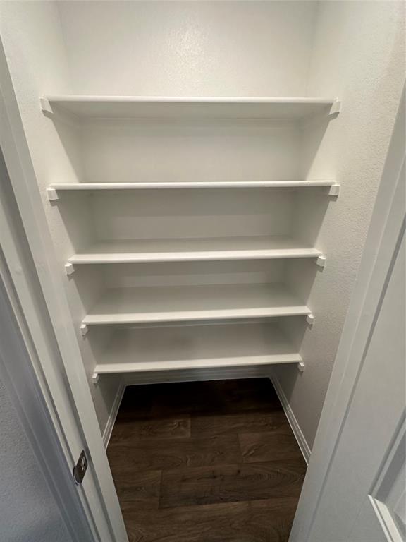 563 Evergreen Sumac Loop Kyle, TX 78640 - Photo 8 of 18 Ample shelving in this walk-in pantry provides generous storage space.