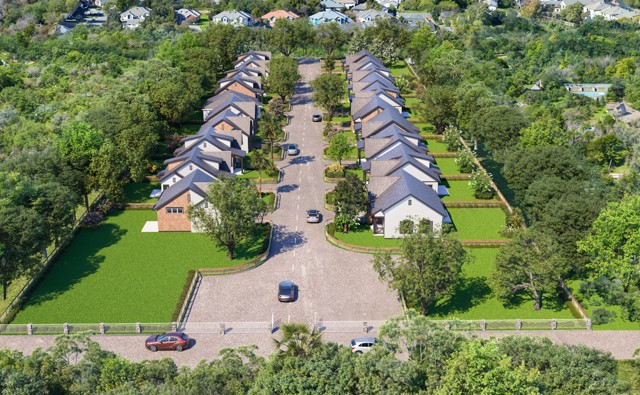 7306 Albert Road, Unit 3 Austin, TX 78745 - Photo 1 of 1 an aerial view of house with yard swimming pool and outdoor seating