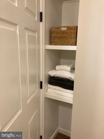 a close view of washer and dryer