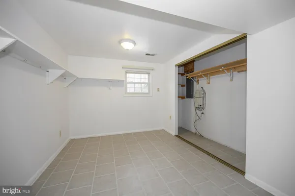 a view of an empty room