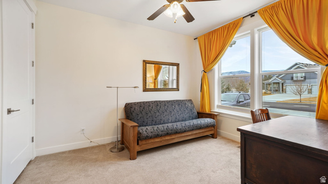 1238 Canyon View Road Midway, UT 84049 - Photo 12 of 36 Bright room with expansive windows showcasing mountain scenery