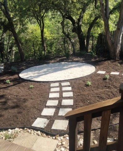 312 Sailmaster Street Lakeway, TX 78734 - Photo 18 of 19 a view of a backyard with large trees