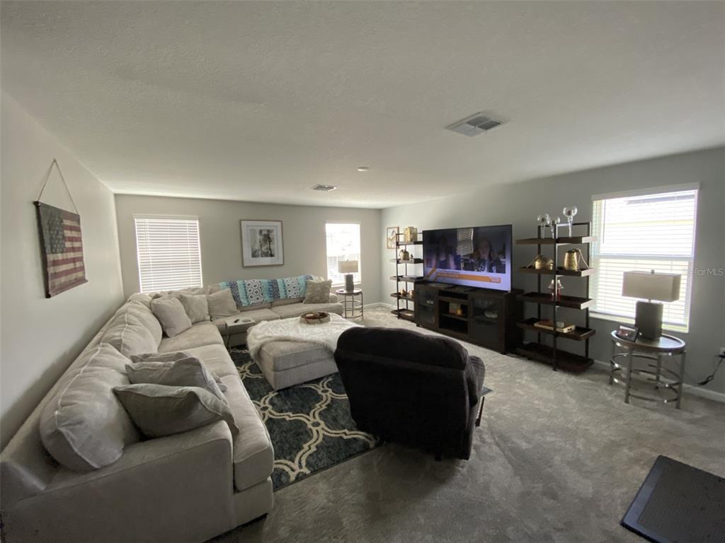 5686 Alenlon Way Mount Dora, FL 32757 - Photo 26 of 62 a living room with furniture and a flat screen tv