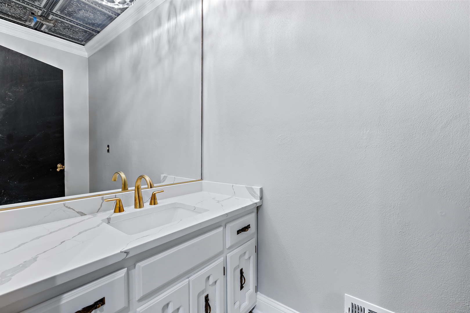 3 Saville Row Barrington Hills, IL 60010 - Photo 42 of 53 a bathroom with a sink and a mirror