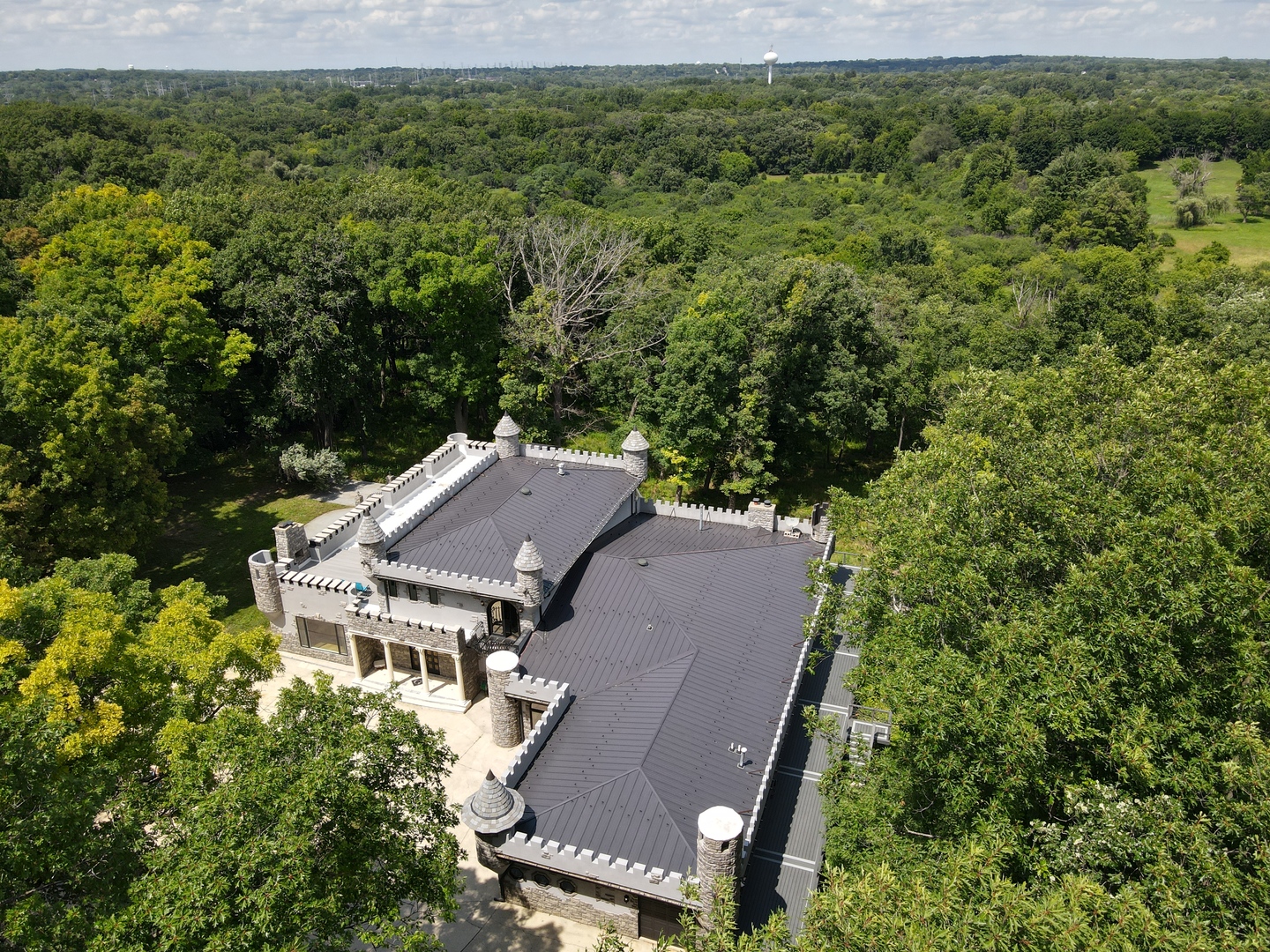 3 Saville Row Barrington Hills, IL 60010 - Photo 8 of 53 an aerial view of a house with a yard and trees