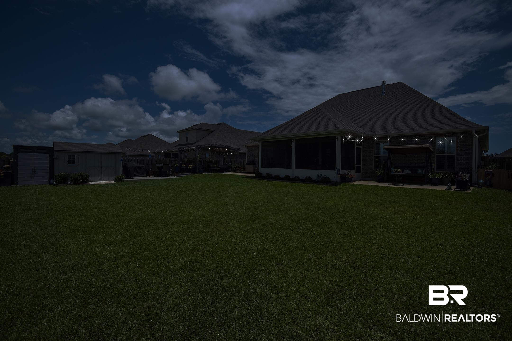 9988 Dunleith Loop Daphne, AL 36526 - Photo 14 of 51 Yard at night with a gazebo