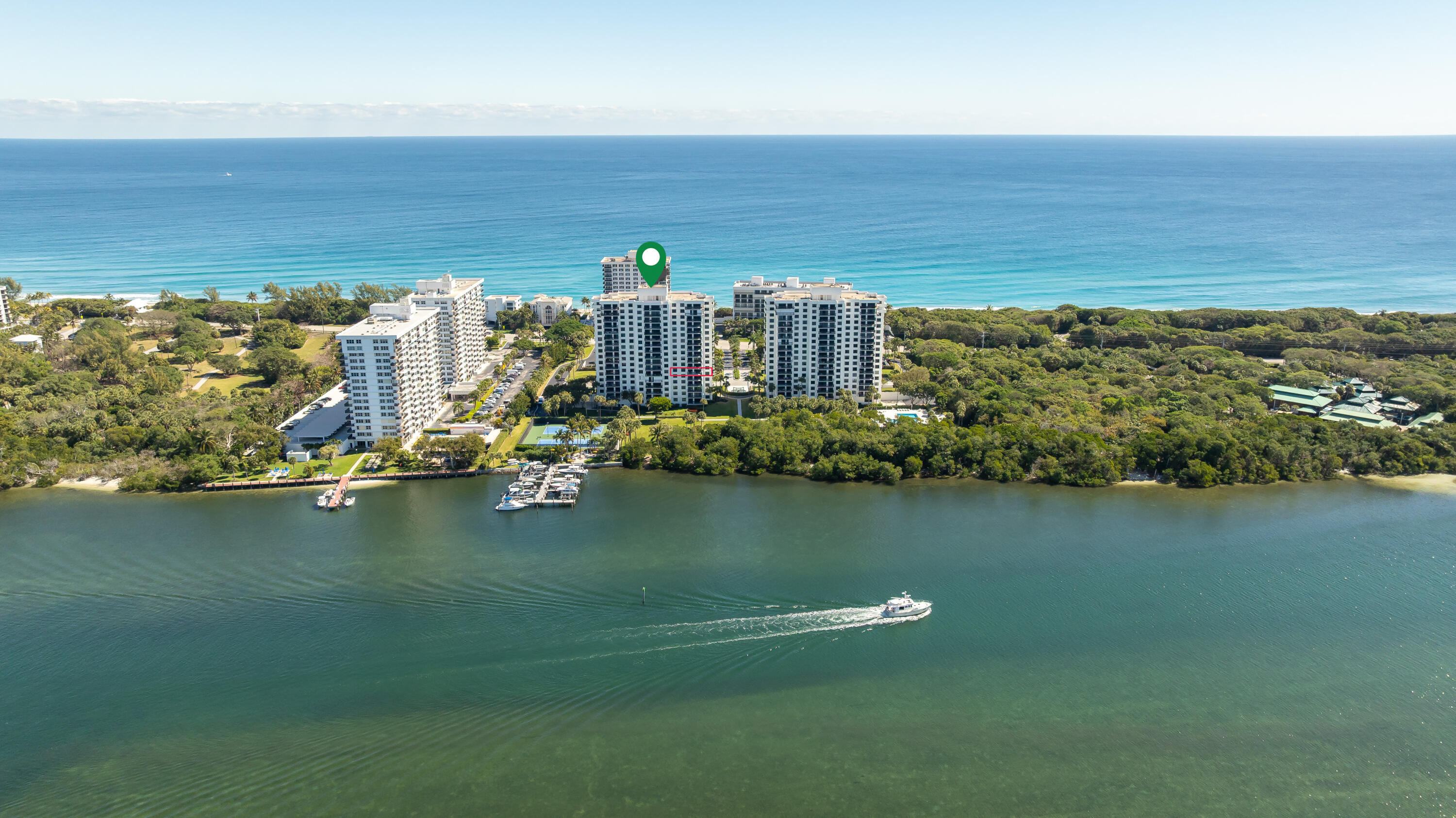 2003 North Ocean Boulevard, Unit 605 Boca Raton, FL 33431 - Photo 1 of 24 Intracoastal View of Bldg
