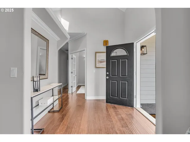 a view of front door with hallway