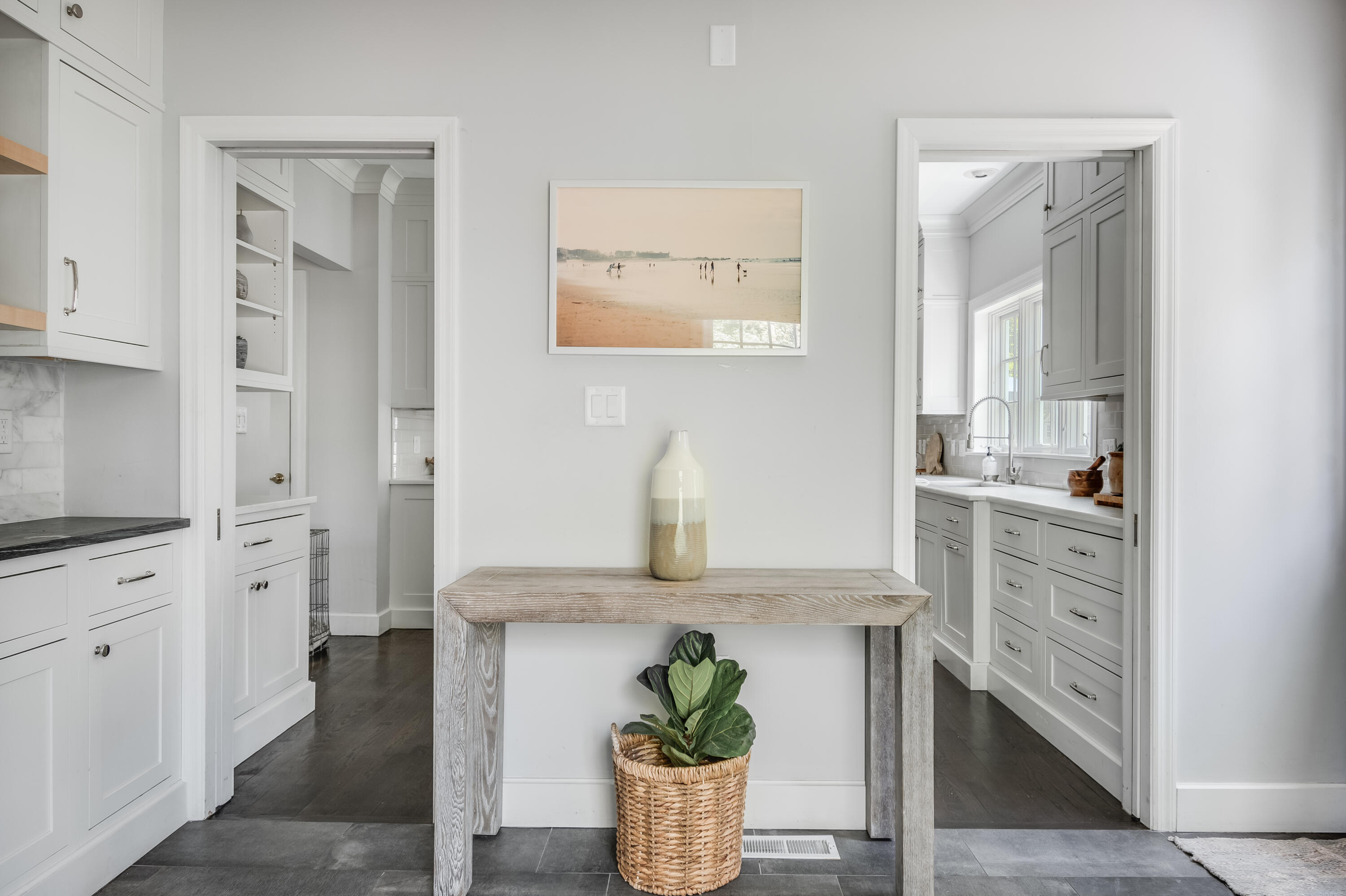 155 Hillcrest Road New Canaan, CT 06840 - Photo 14 of 32 a kitchen with a refrigerator and cabinets