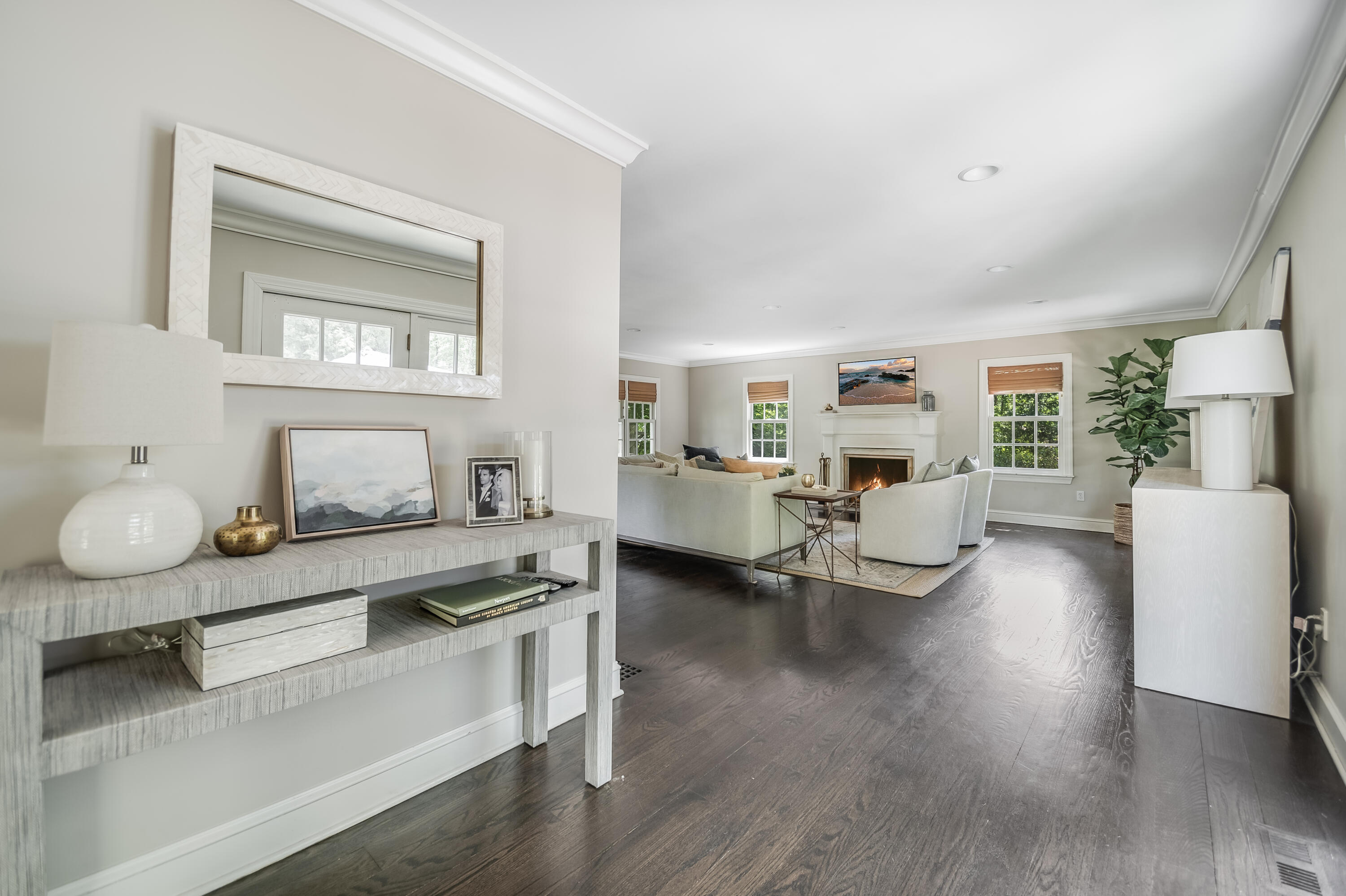 155 Hillcrest Road New Canaan, CT 06840 - Photo 16 of 32 a living room with furniture and a wooden floor