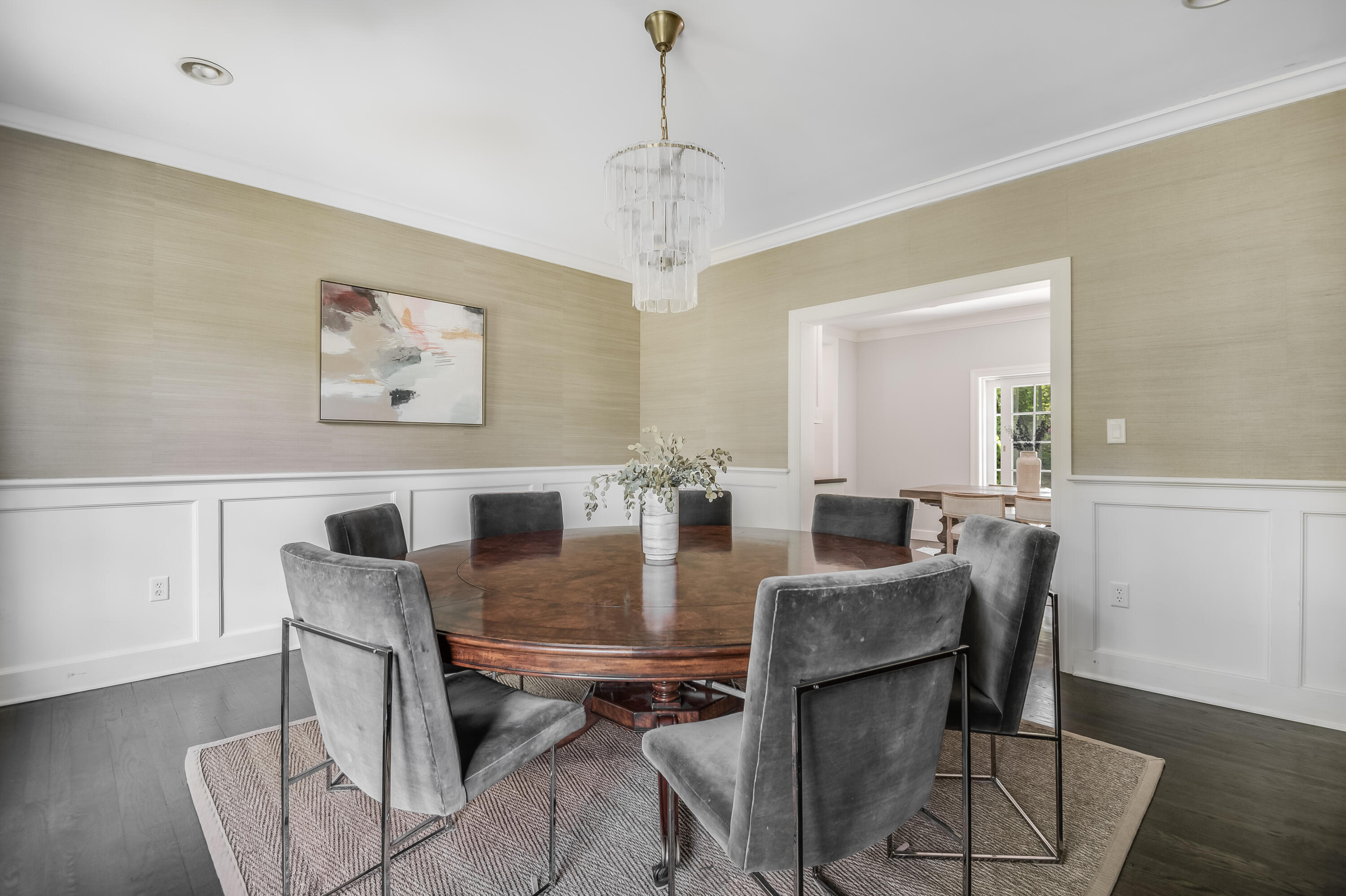155 Hillcrest Road New Canaan, CT 06840 - Photo 7 of 32 a view of a dining room with furniture window and wooden floor
