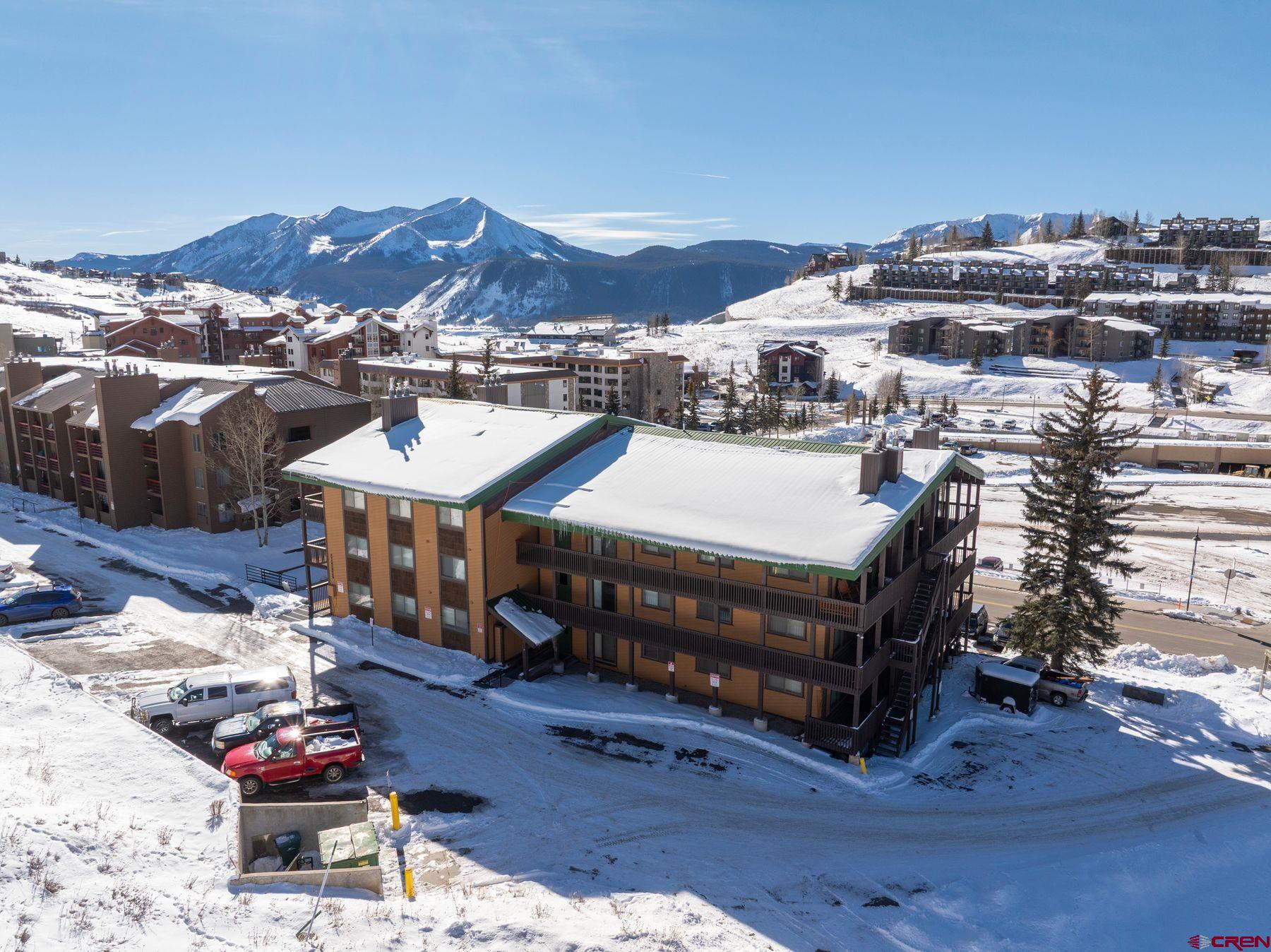 35 Emmons Road, Unit A Crested Butte, CO 81225 - Photo 22 of 28 a view of a house with a swimming pool