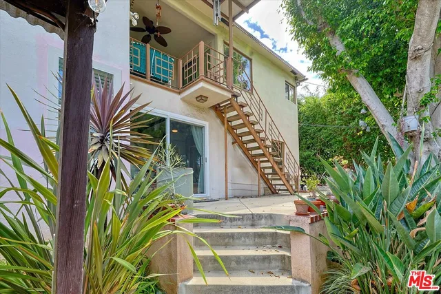 a outdoor space with the furniture