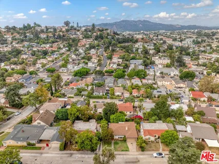 an aerial view of a city