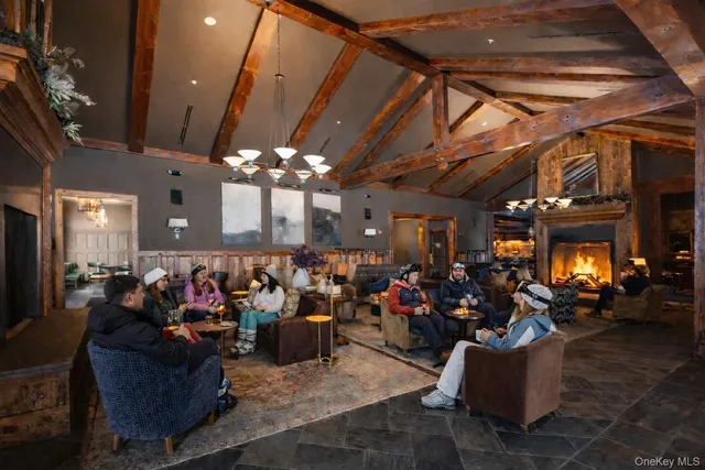 a living room with lots of furniture