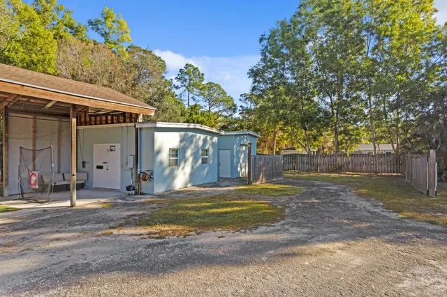 a view of a house with a outdoor space