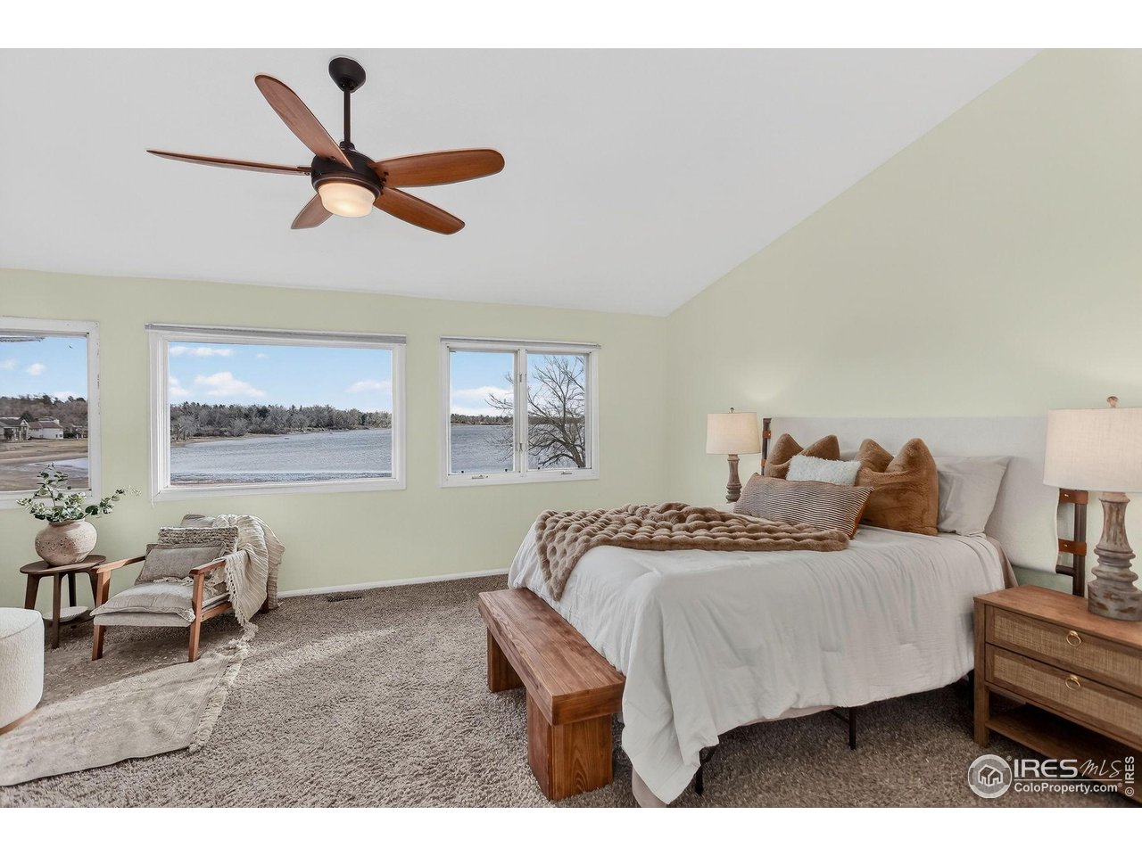 3658 Point Drive Fort Collins, CO 80524 - Photo 25 of 50 a bedroom with a bed and furniture