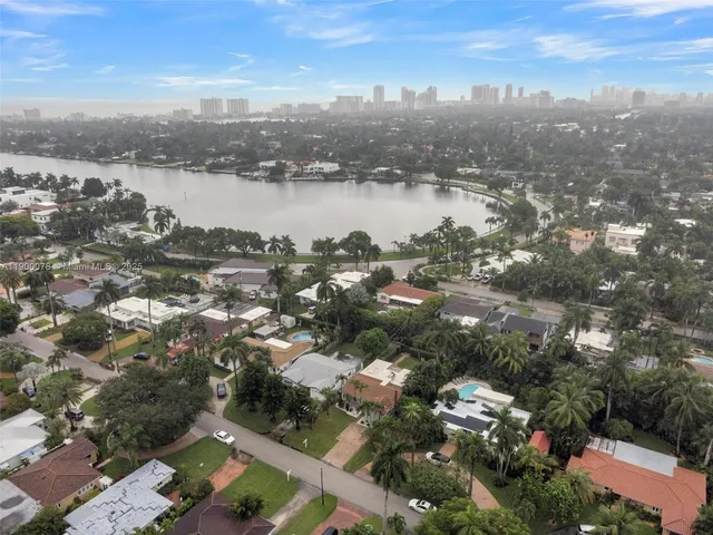 an aerial view of a city