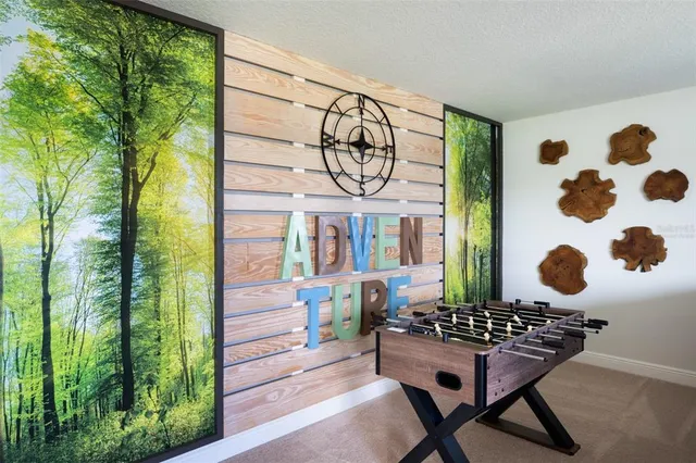 a view of porch with seating space