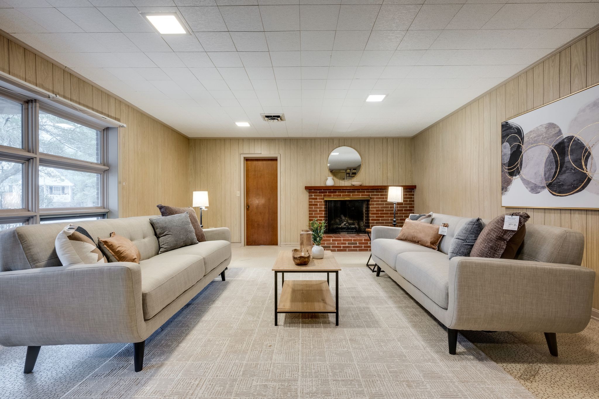 112 Lake Valley Road Dickson, TN 37055 - Photo 12 of 46 a living room with furniture and a fireplace