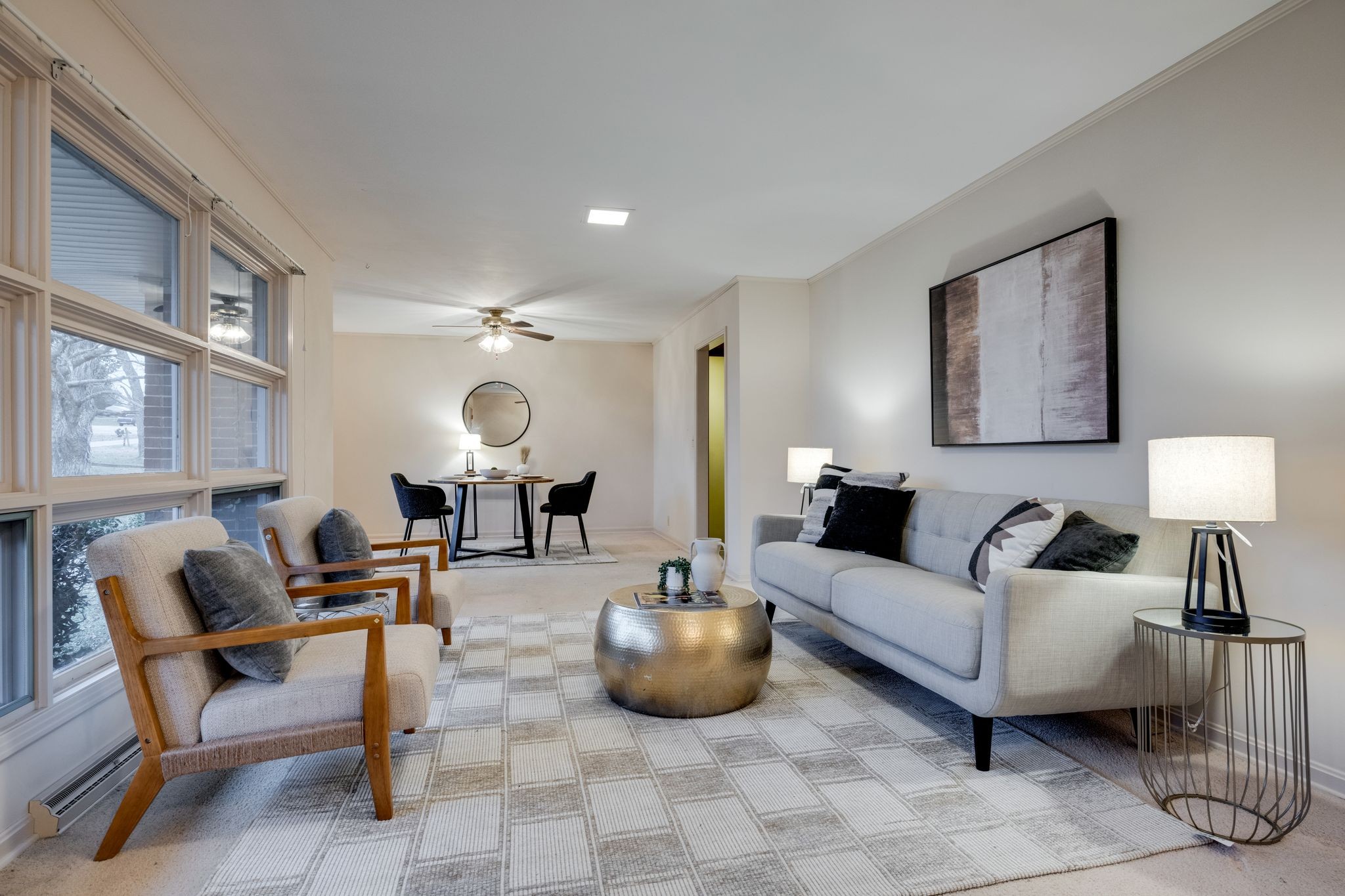 112 Lake Valley Road Dickson, TN 37055 - Photo 5 of 46 a living room with furniture and a large mirror