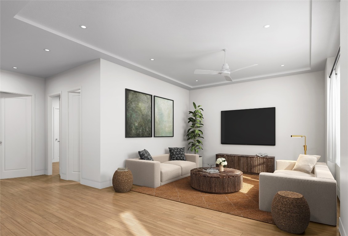 830 East 27th Street Houston, TX 77009 - Photo 18 of 27 a living room with furniture and a flat screen tv