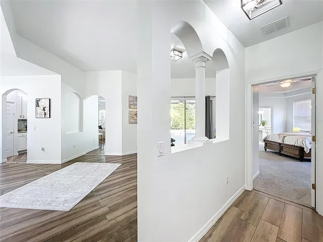 a view of a living room