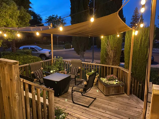 a view of a house with a balcony
