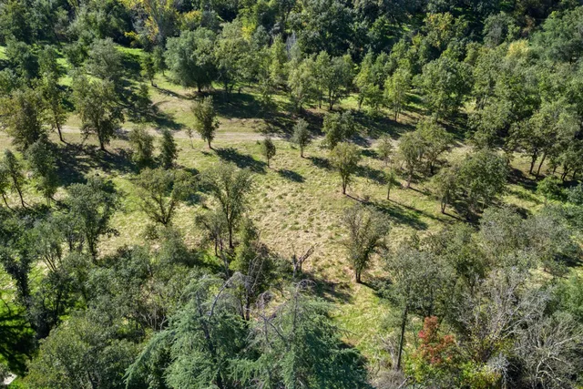 an outdoor space with furniture