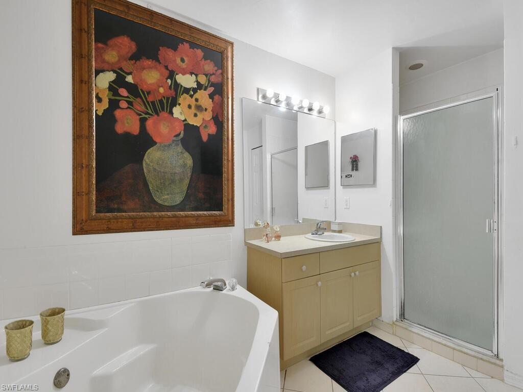 18363 Tulip Road Fort Myers, FL 33967 - Photo 15 of 23 a bathroom with a tub sink and mirror
