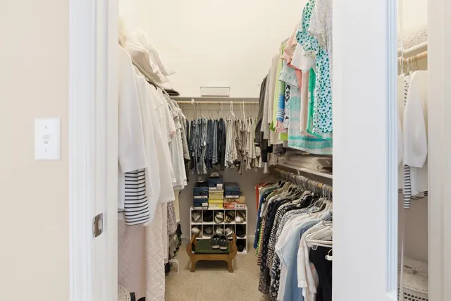 a balcony with furniture