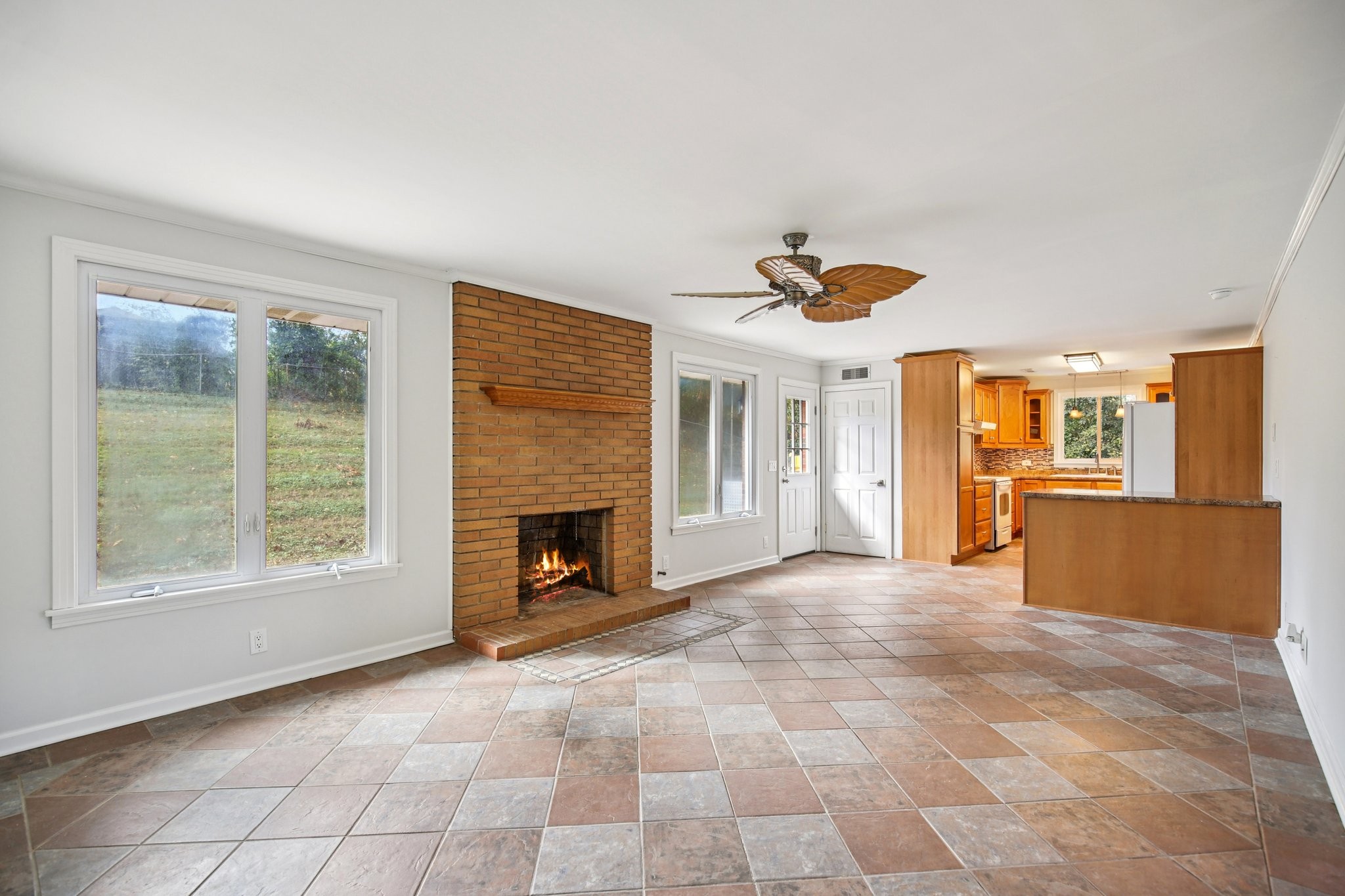 2411 Cloverdale Road Nashville, TN 37214 - Photo 7 of 33 a view of livingroom with a fireplace and window