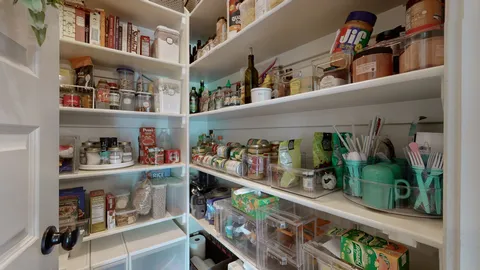 a room with lots of bottles of alcohol